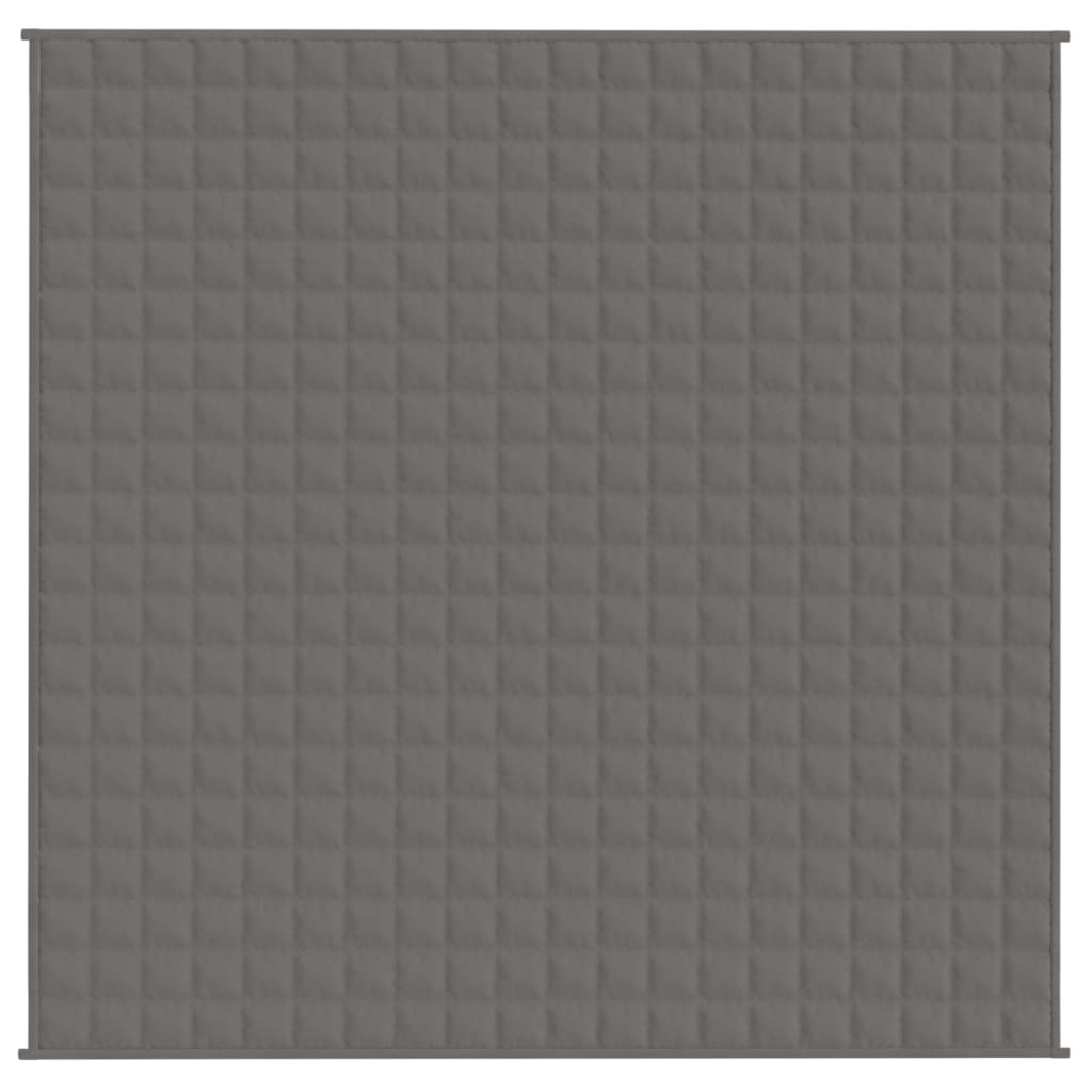 VidaXL Weakage blanket 200x200 cm 13 kg of fabric gray