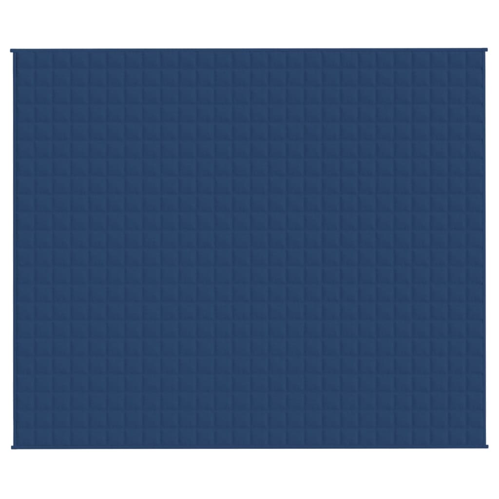 VidaXL Verzwaringsdeken 220x260 cm 11 kg stof blauw