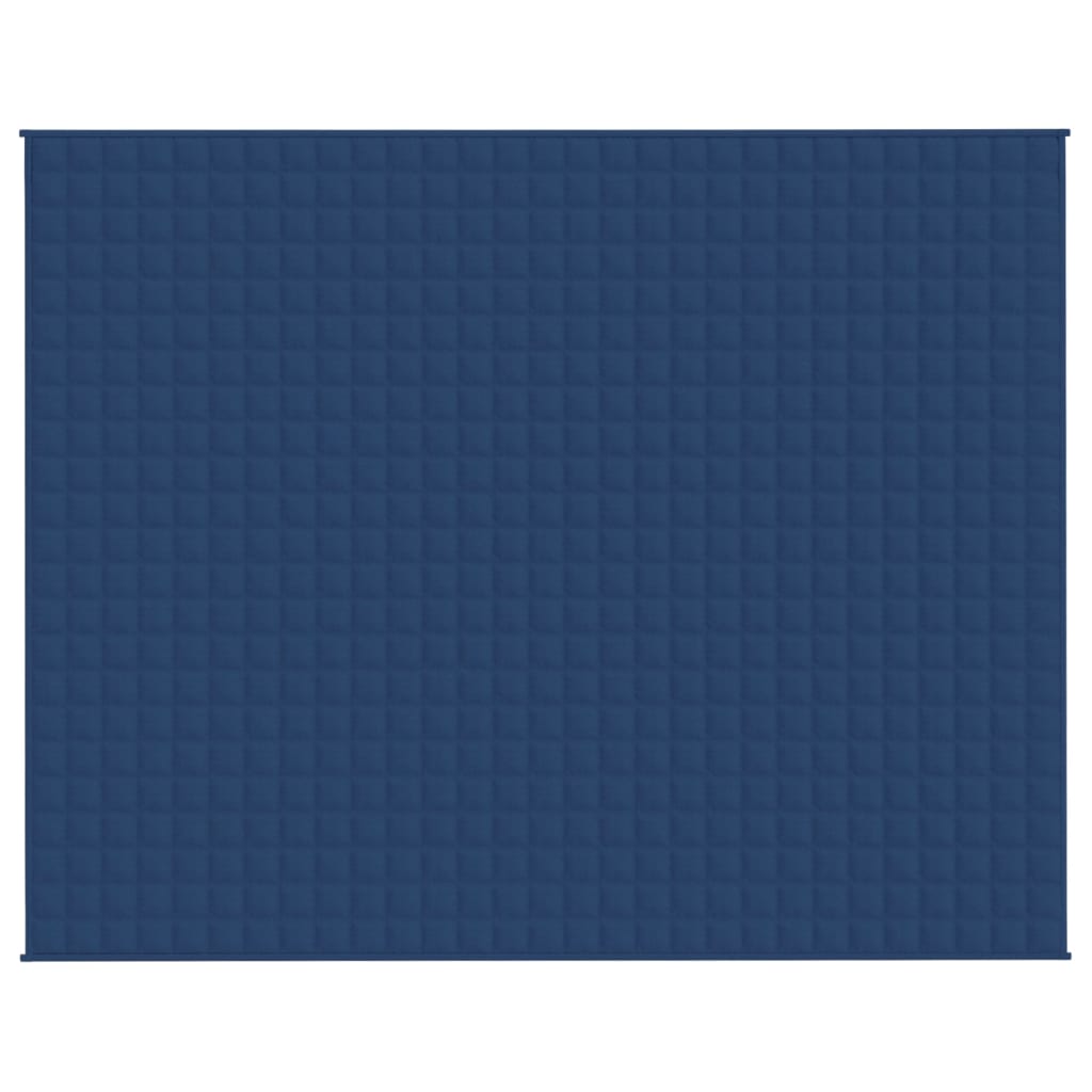 VidaXL Verzwaringsdeken 235x290 cm 11 kg stof blauw