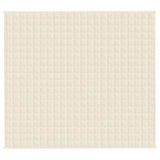 Vidaxl Weakage blanket 200x225 cm 13 kg fabric light cream -colored