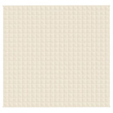 Vidaxl Weakage blanket 220x235 cm 11 kg fabric light cream -colored