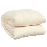 Vidaxl Weakage blanket 220x235 cm 15 kg of fabric light cream -colored