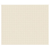 Vidaxl Weakage blanket 220x260 cm 11 kg fabric light cream -colored