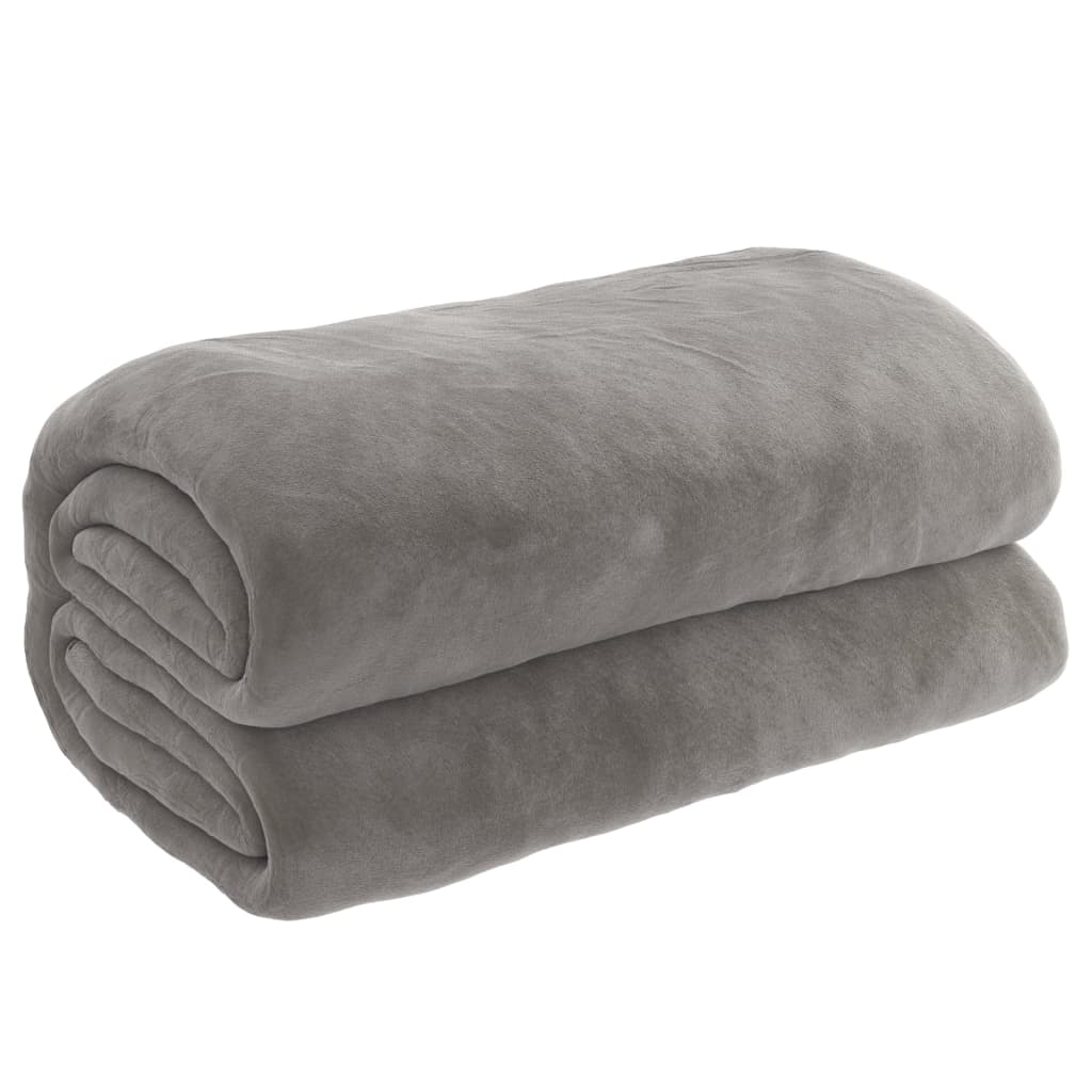 VidaXL Weakage blanket with cover 155x220 cm 11 kg fabric gray