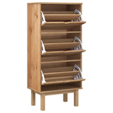 VidaXL shoe cabinet Otta 3 drawers solid pine