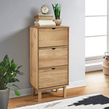 Vidaxl Shoe Cabinet Otta 3 lådor Solid Pine