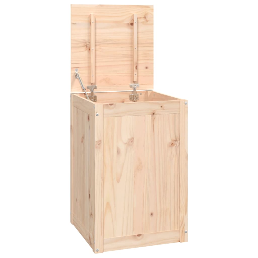 Vidaxl laundry basket 44x44x66 cm solid pine