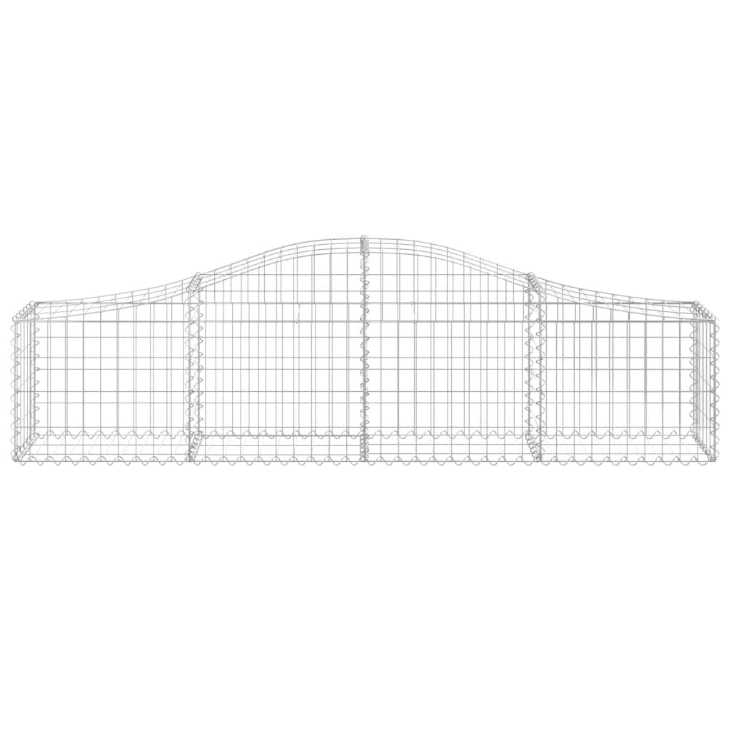 VidaXL Schanskorf vaulted 200x30x40 60 cm galvanized iron