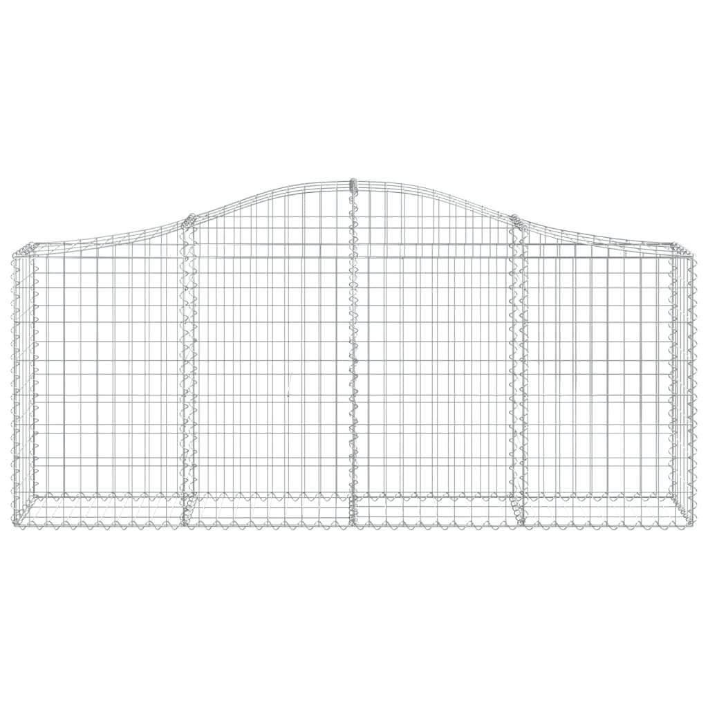 VidaXL Schanskorf vaulted 200x30x80 100 cm galvanized iron