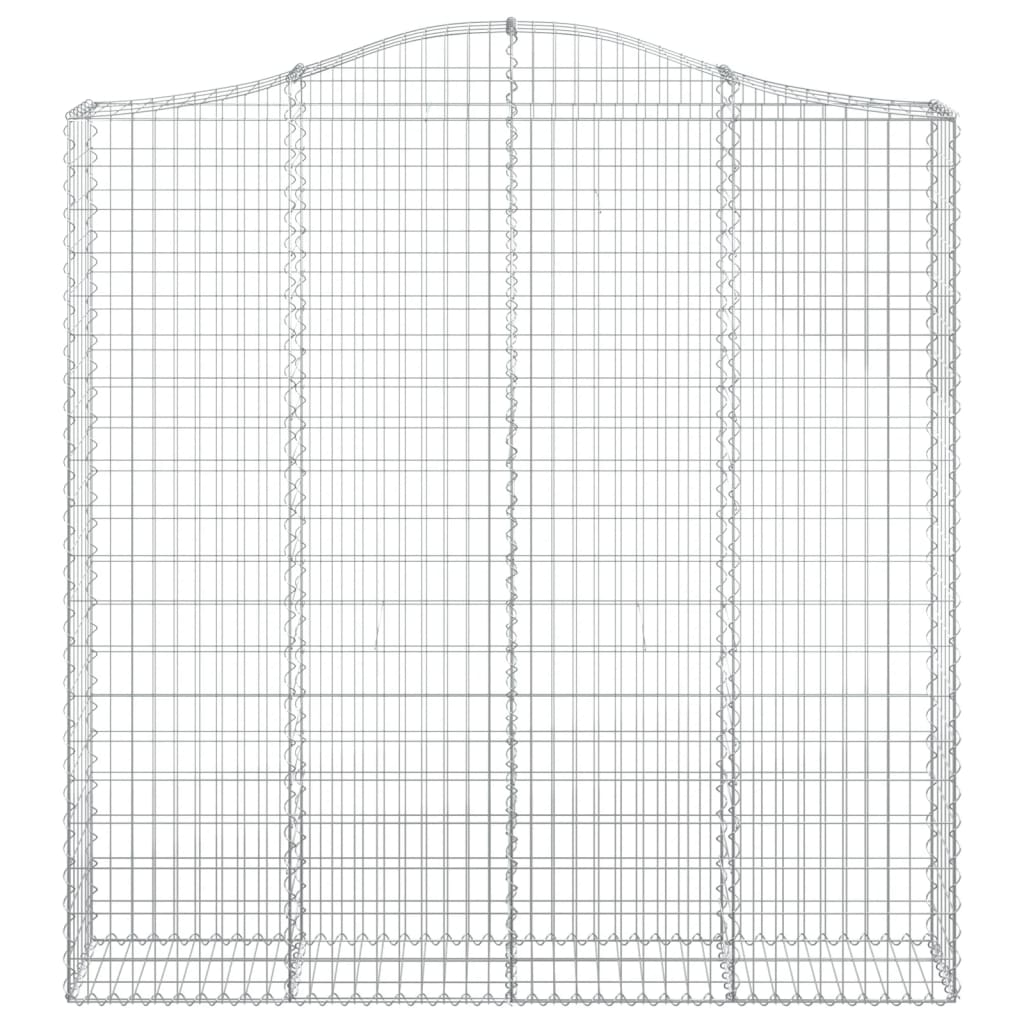 Vidaxl Schanskorf voûté 200x30x200 220 cm fer galvanisé