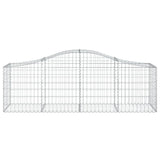 VidaXL Schanskorf vaulted 200x50x60 80 cm galvanized iron