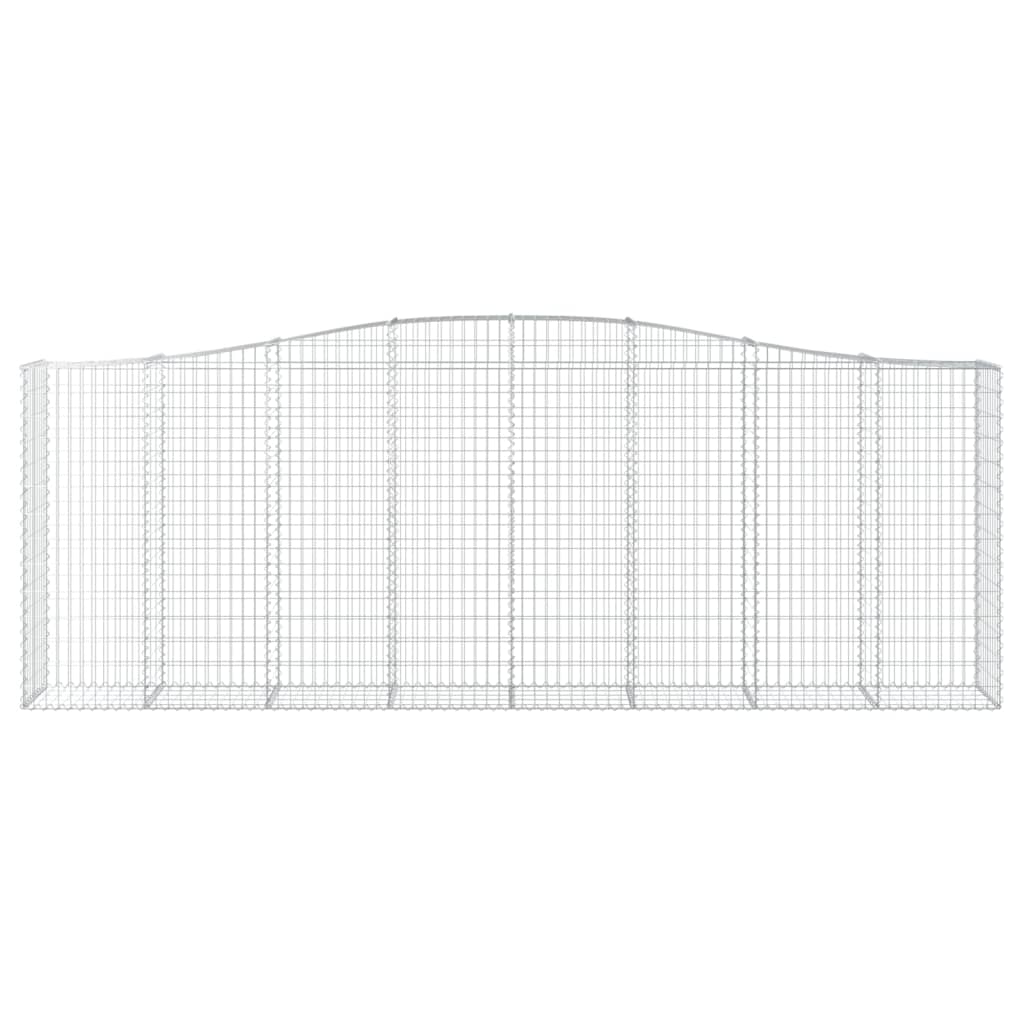 Vidaxl Schanskorf Vaulted 400x50x140 160 cm ocynkowane żelazo