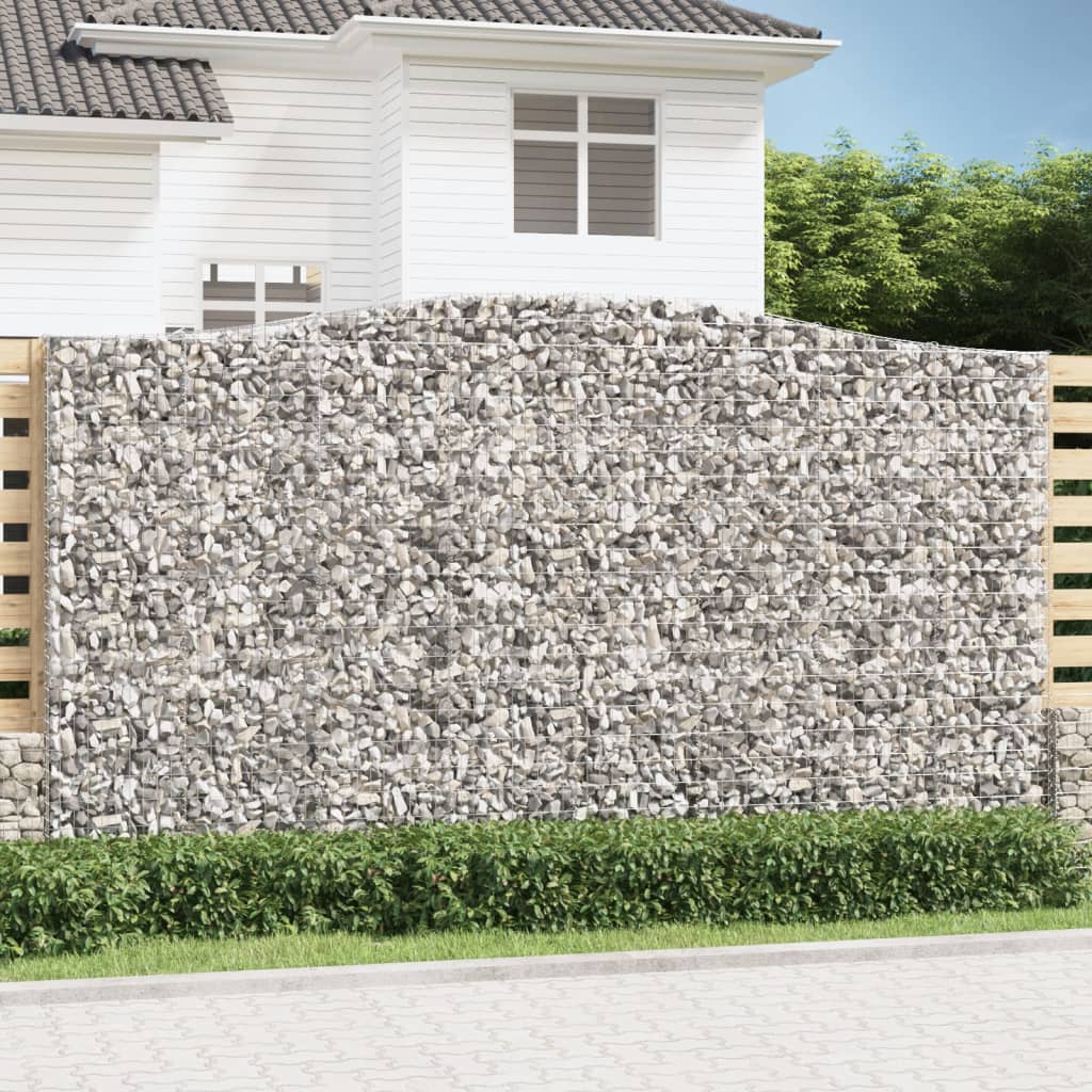 Vidaxl Schanskorf obokani 400x50x220 240 cm pocinkano železo