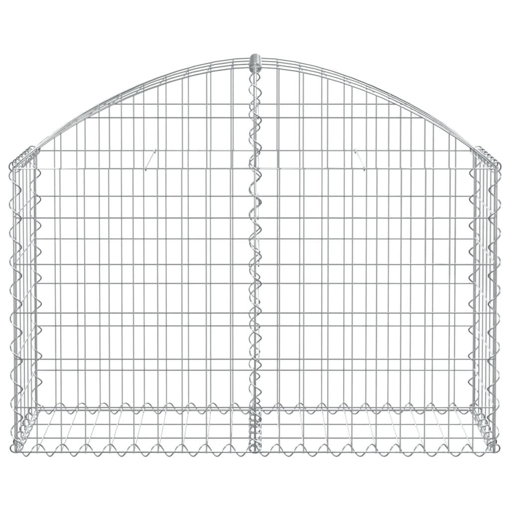 Vidaxl schanskorf Voûté 100x30x60 80 cm fer galvanisé