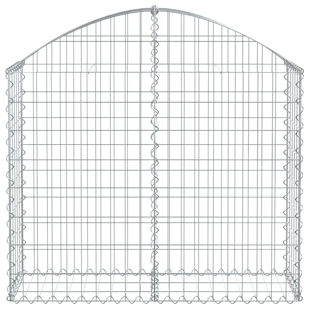 Vidaxl schanskorf voûté 100x30x80 100 cm fer galvanisé