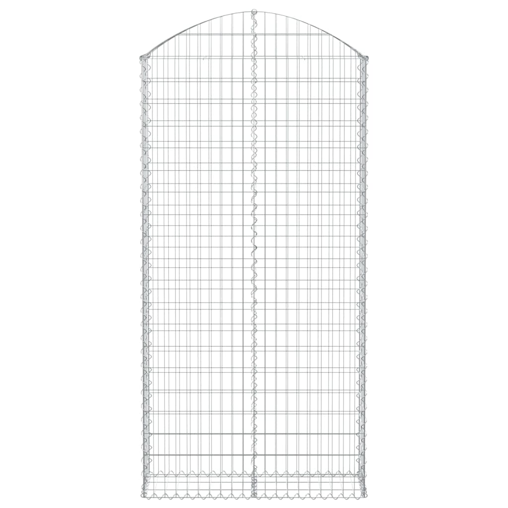 Vidaxl Schanskorf Gewölbe 100x30x200 220 cm verzinktes Eisen