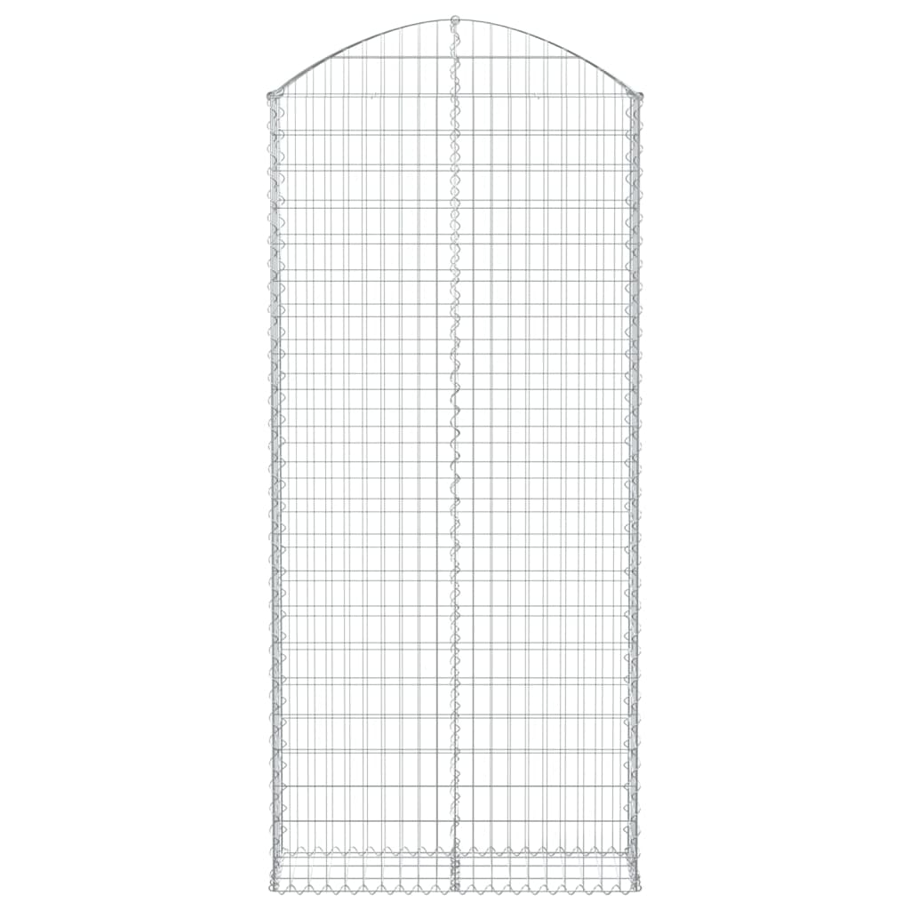 Vidaxl Schanskorf vaulted 100x30x220 240 cm galvanized iron