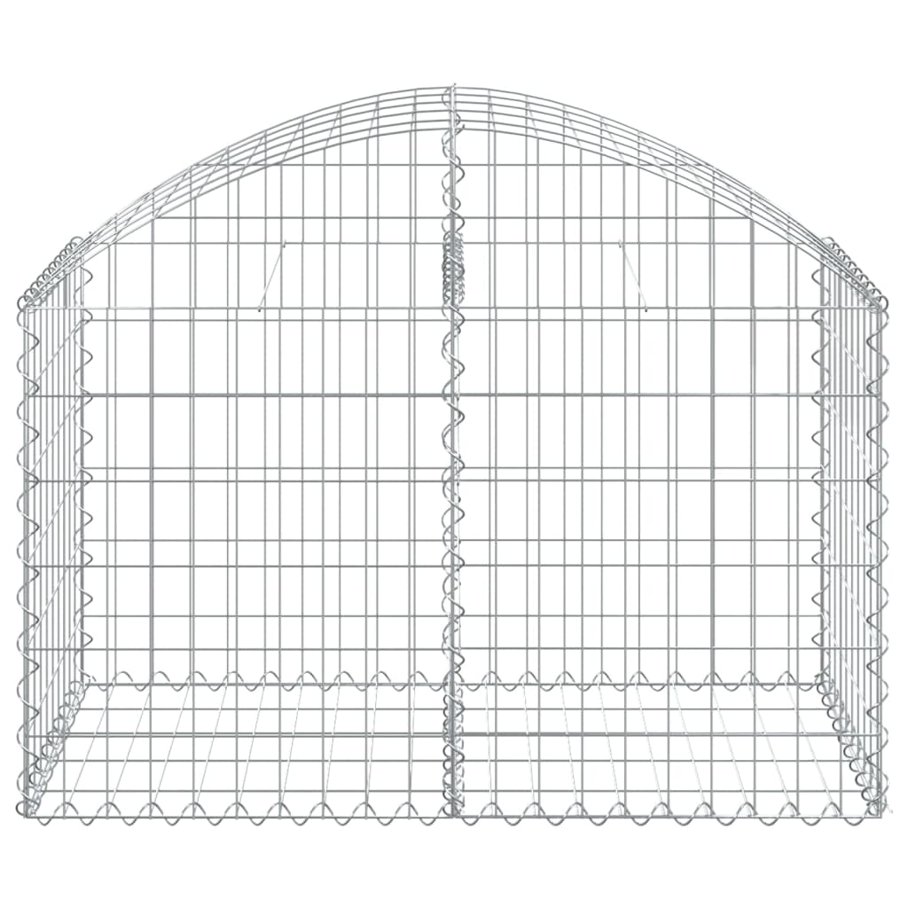 Vidaxl schanskorf voûté 100x50x60 80 cm fer galvanisé