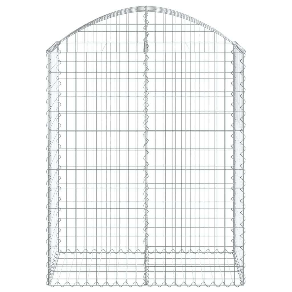 Vidaxl Schanskorf Gewölbe 100x50x120 140 cm verzinktes Eisen