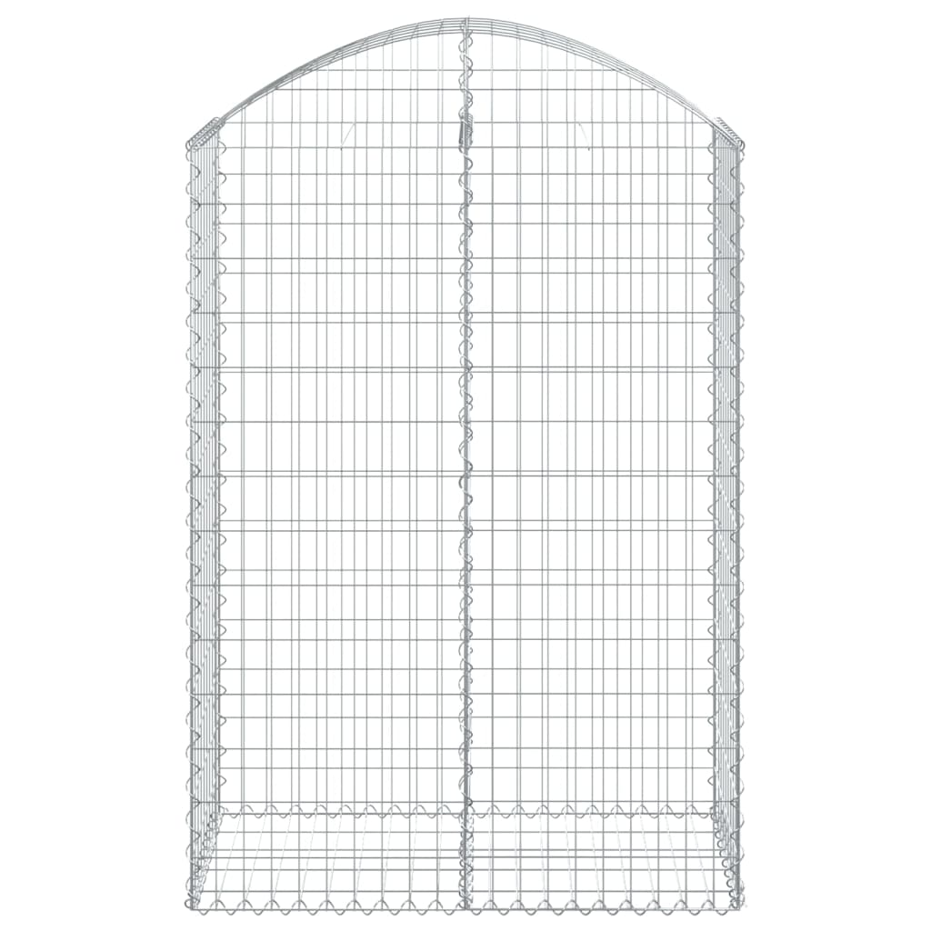 Vidaxl Schanskorf Gewölbe 100x50x140 160 cm verzinktes Eisen