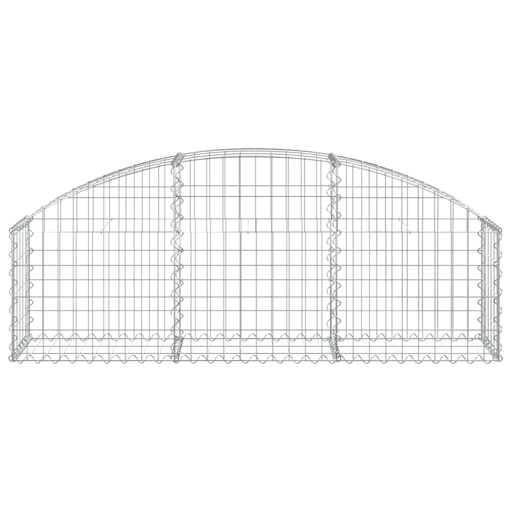 VidaXL Schanskorf vaulted 150x30x40 60 cm galvanized iron