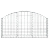 VidaXL Schanskorf vaulted 150x30x60 80 cm galvanized iron