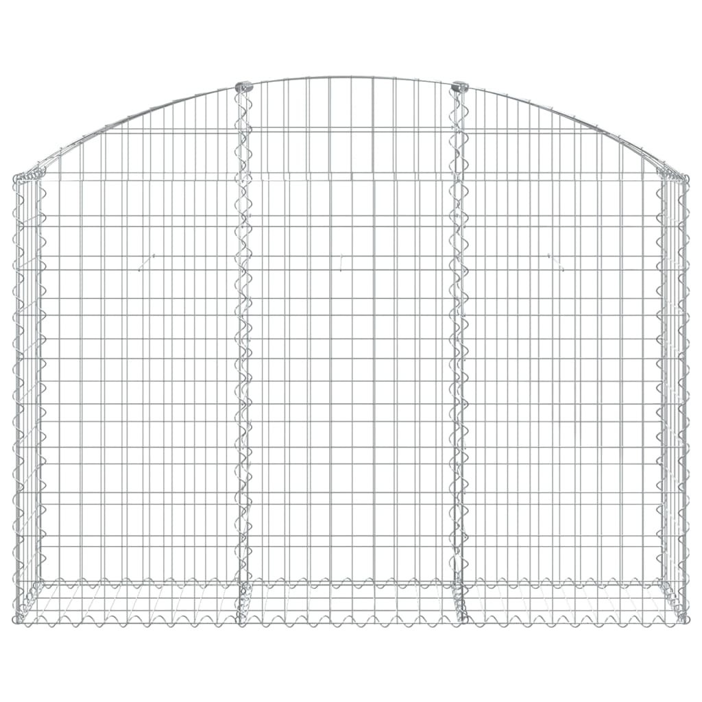 Vidaxl Schanskorf Gewölbe 150 x 30 x 100 120 cm verzinktes Eisen