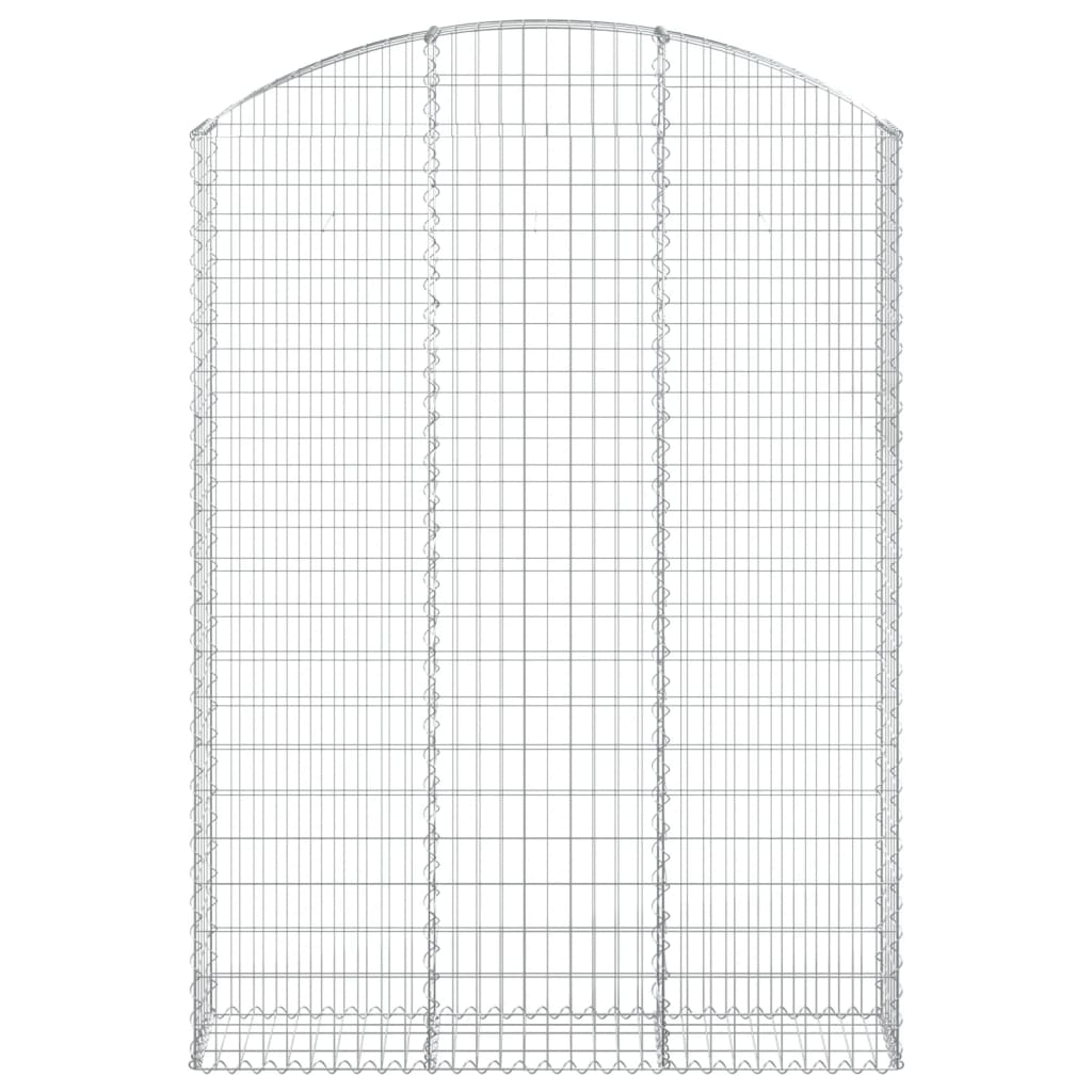 Vidaxl Schanskorf Gewölbe 150x30x200 220 cm verzinktes Eisen