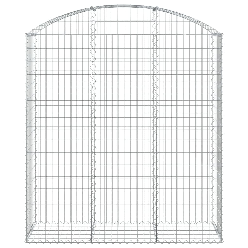 VidaXL Schanskorf vaulted 150x50x160 180 cm galvanized iron