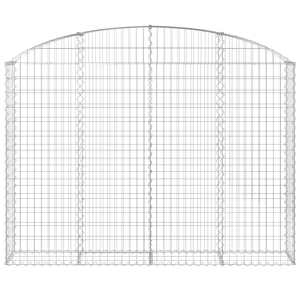 Vidaxl Schanskorf vaulted 200x30x140 160 cm galvanized iron