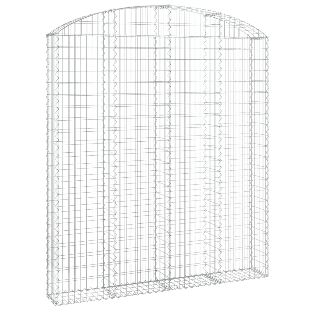 VidaXL Schanskorf vaulted 200x30x220 240 cm galvanized iron