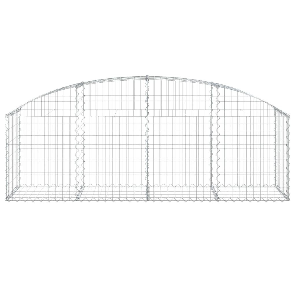 VidaXL Schanskorf vaulted 200x50x60 80 cm galvanized iron