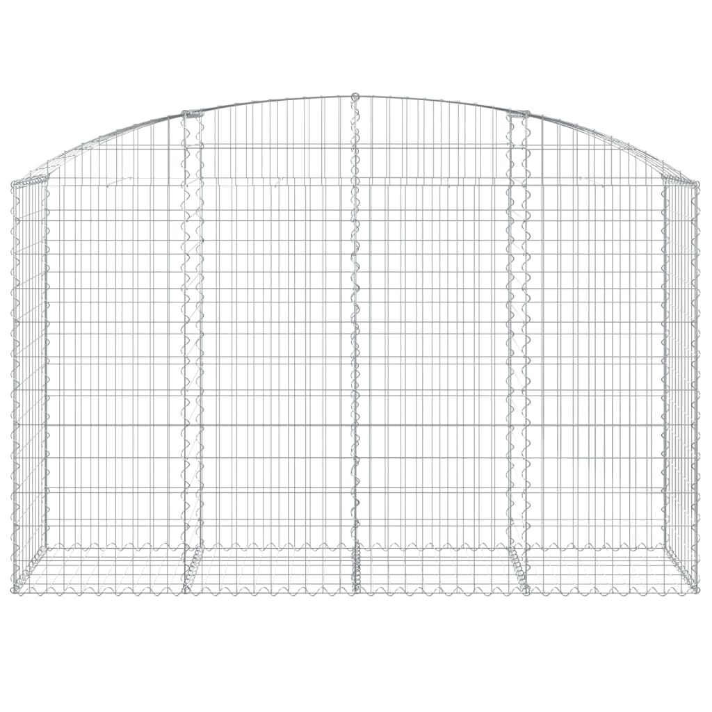 VidaXL Schanskorf vaulted 200x50x120 140 cm galvanized iron