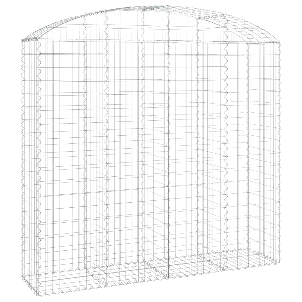 Vidaxl shananskument vaulted 200x50x180 200 cm galvaniséiert Eisen