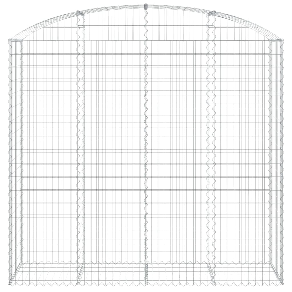 Vidaxl schanskorf voûté 200x50x180 200 cm fer galvanisé