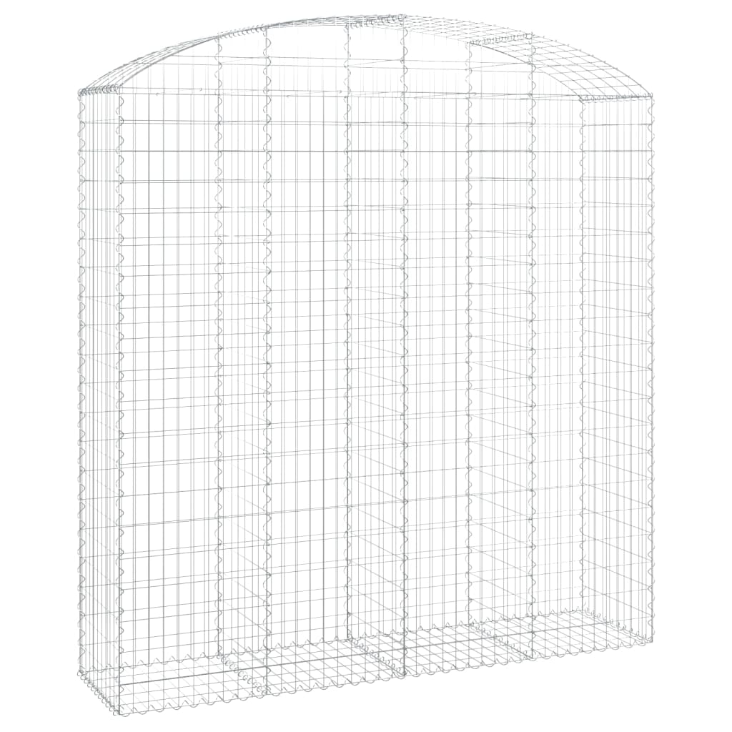 Vidaxl shananskument vaulted 200x50200 220 cm galvaniséiert Eisen