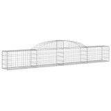 VidaXL Schanskorf vaulted 300x30x40 60 cm galvanized iron