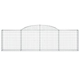 VidaXL Schanskorf vaulted 300x30x80 100 cm galvanized iron