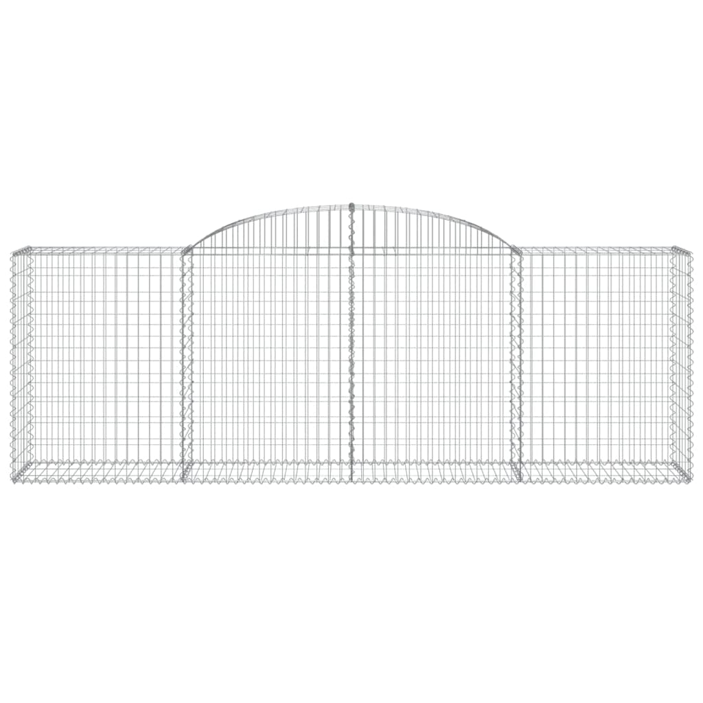 Vidaxl Schanskorf vaulted 300x50x100 120 cm galvanized iron