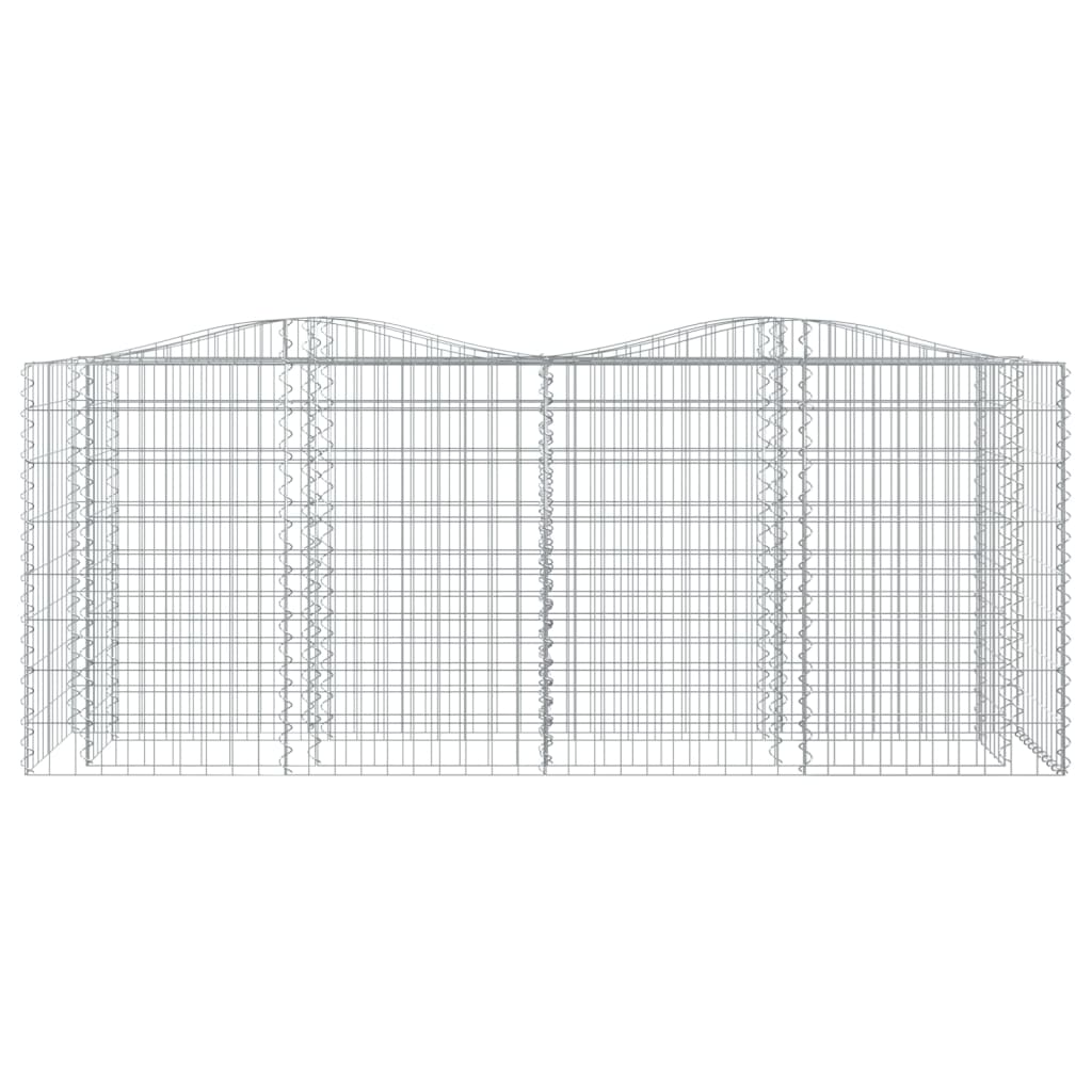 VidaXL Schanskorf vaulted increased 200x50x100 cm galvanized iron