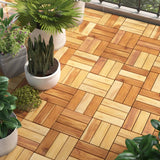 Vidaxl Terrace tiles 30 pcs 30x30 cm Solid teak wood