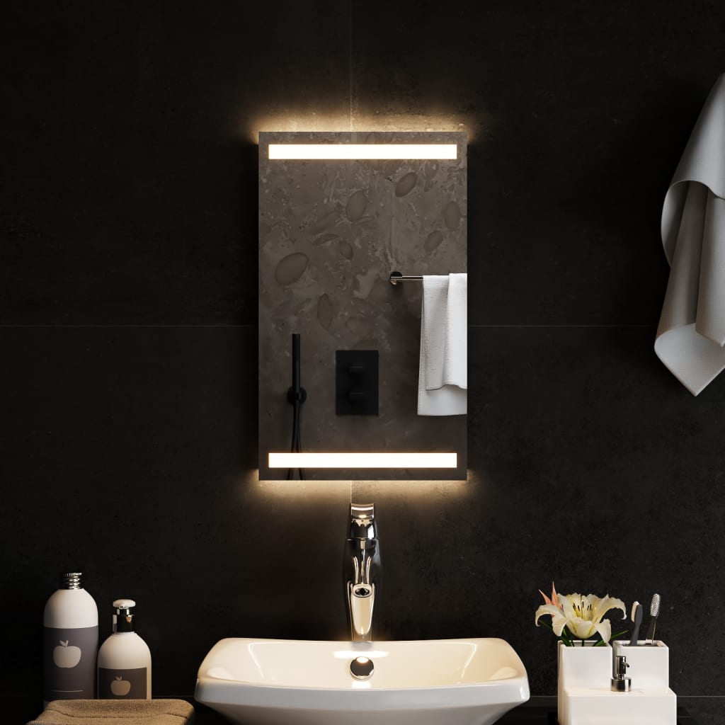 Miroir de salle de bain Vidaxl LED 30x50 cm