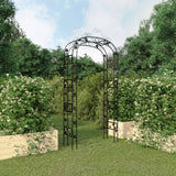 Vidaxl Gardenbog 116x45x240 cm steel black