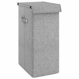 Vidaxl Laundry basket Collapsible 26x34.5x59.5 cm Art linen gray