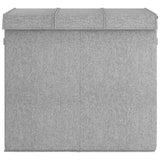 Vidaxl vaskeri kurv sammenfoldelig 64,5x34,5x59 cm Art Linen Gray