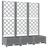 Plantera Vidaxl con Slat Work 120x40x121.5 cm Polipropeno Gray Light