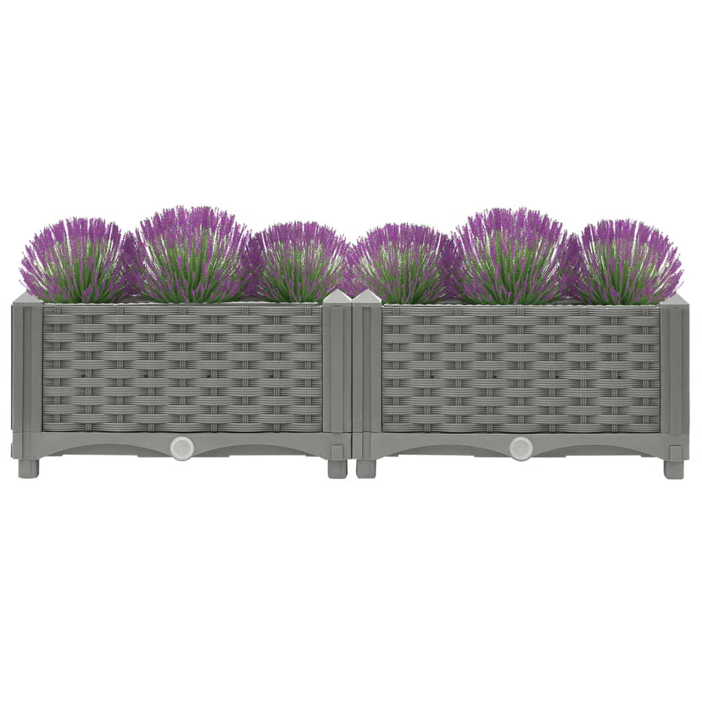 Vidaxl Planter hevet 80x40x23 cm polypropen