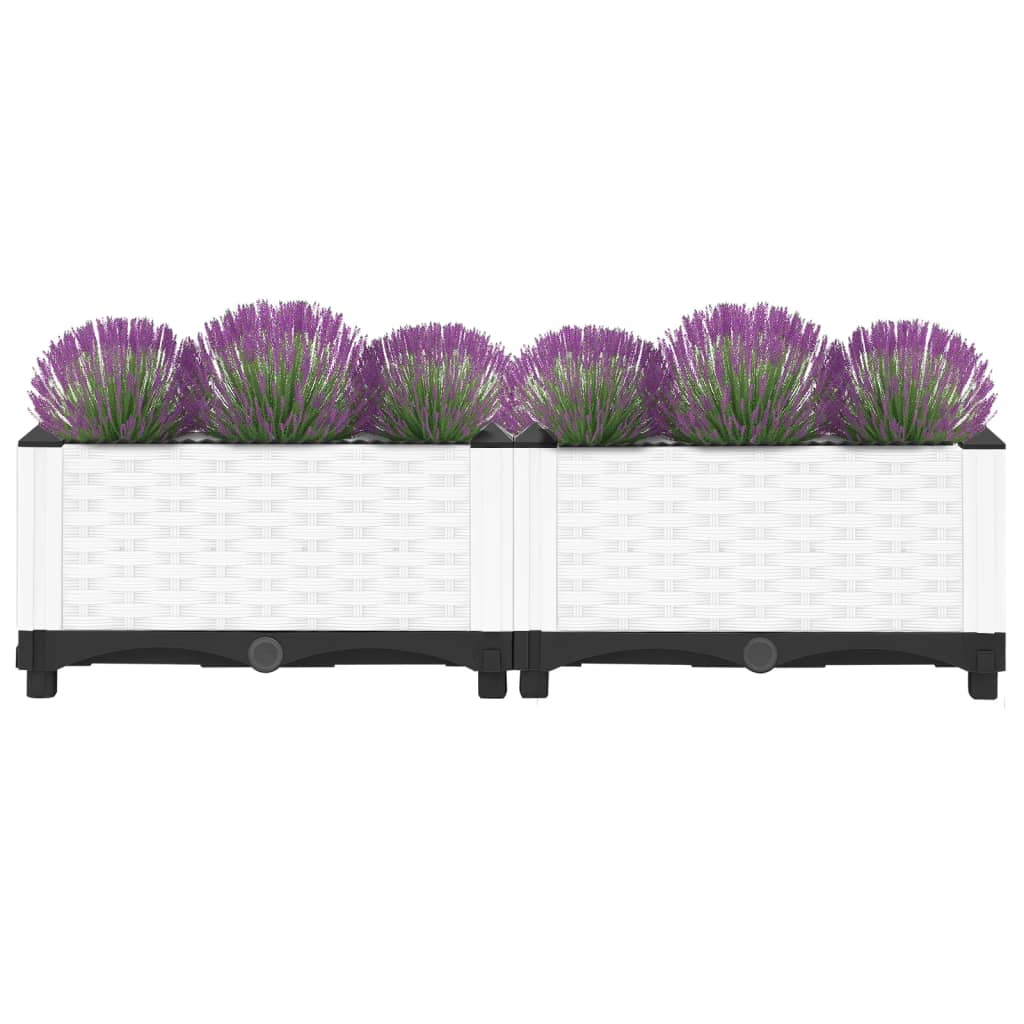 Vidaxl Planter hevet 80x40x23 cm polypropen