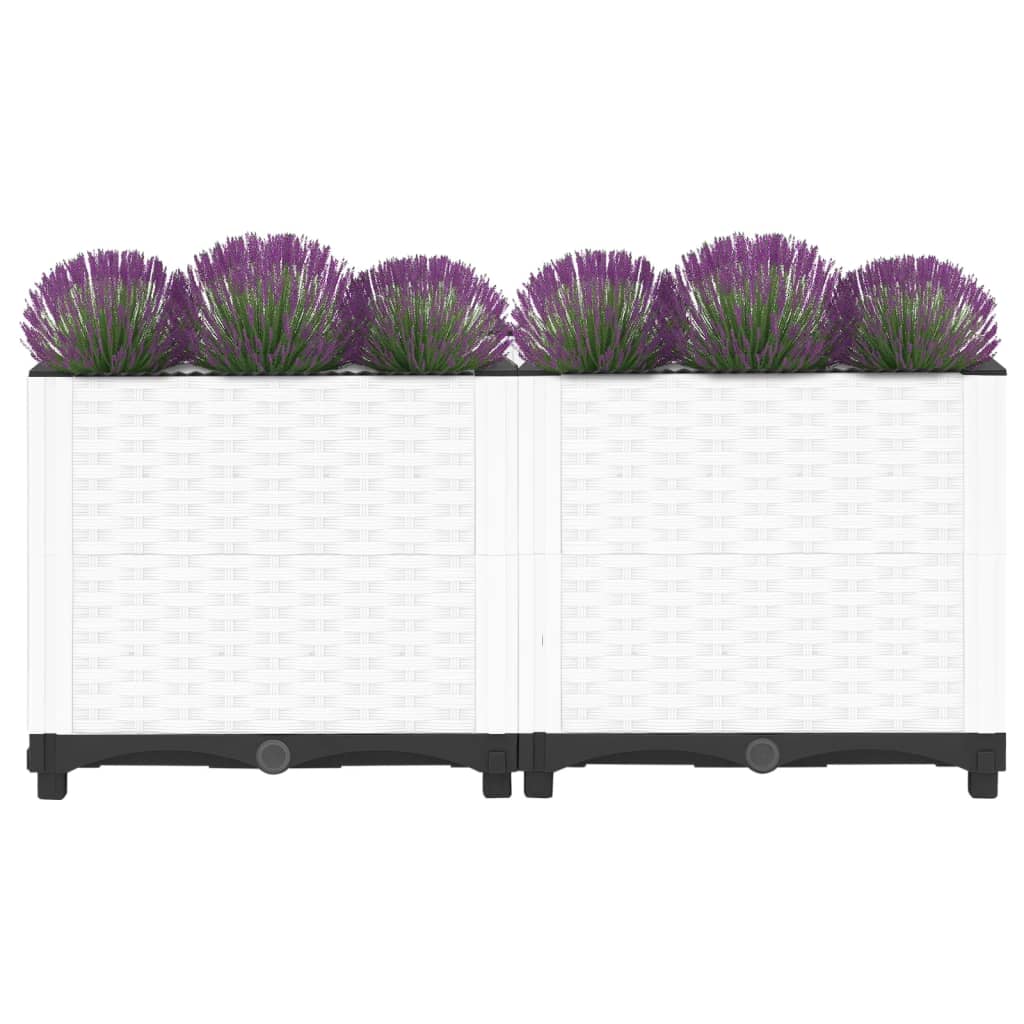 Vidaxl Planter elevado 80x40x38 cm polipropeno