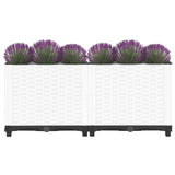 Vidaxl Planter elevado 80x40x38 cm polipropeno